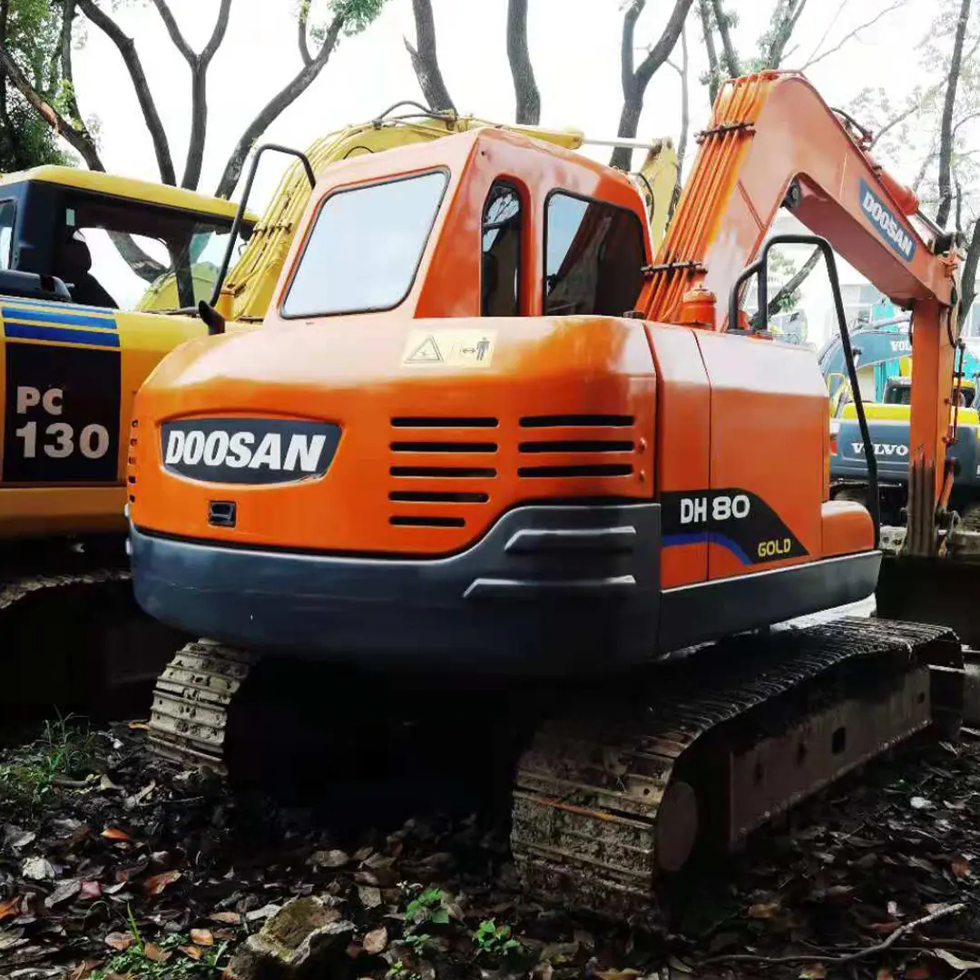 DOOSAN DH80 Excavator Used DH80 Model mini project duty DX80 DH80G DX60 DX75 Good Engineering Machinery Secondhand machinery