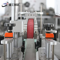 Machine d'étiquetage numérique pneumatique entièrement automatique double face PLC pour rouleaux, emballages en papier carré, bidons d'eau et bouteilles