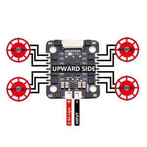 F405/F722น็อกซ์ V2เครื่องควบคุมการบินของเอฟซี jhemcu EM40A 40A 4in1 ESC มินิสแต็ก20มม. x 20มม. โดรน FRC PV จากประเทศจีน ELF88 90 Q90 - Product Image 2