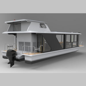 Bateau-maison ponton de luxe en aluminium de 12.5m pour les parties de l'eau pour les restaurants et les visites avec moteur hors-bord - Product Image 3