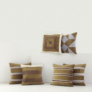 High Quality <strong>Green</strong> Collection Stitch Velvet Throw <strong>Cushion</strong> Cover Wild <strong>Olive</strong> Stripe Velvet Decorative Pillow Cover - Product Image 6