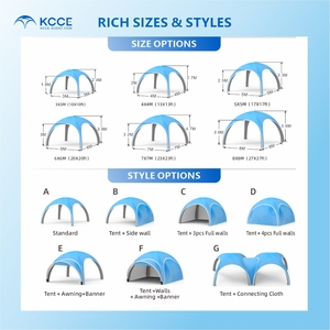 Custom Logo Oxford Fabric Fireproof Waterproof Air Tight Inflatable Shade Gazebo Tent Racing Sport Stadium Inflatable Tents - Product Image 3