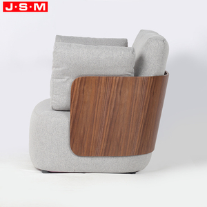 Fauteuil en tissu <span class=keywords><strong>gris</strong></span> <span class=keywords><strong>clair</strong></span> de style moderne et luxueux, design européen, pour hôtel, villa, salon - Product Image 3