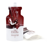 Sacs en Mylar laminés réutilisables thermoscellables avec bec verseur, pochettes verticales étanches pour produits capillaires liquides