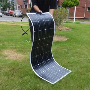 High efficiency 12v 24v 36v 48v 100w 200w 250w wholesale pv panel thin film 100w soft mono sunpower flexible solar panels 100w