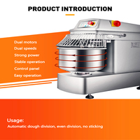Mesin Mixer Adonan Roti Pizza Spiral Otomatis untuk Industri dan Komersial, Kapasitas 80kg 120kg 200kg