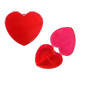 medical plastic heart-shaped pill box