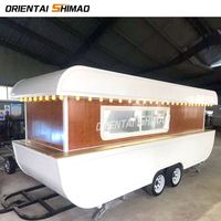 Remorque alimentaire vintage laminé, ustensile de cuisine de camping, barbecue mobile, caravane