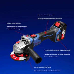 เครื่องเจียรไร้สายดองเฉิง ใช้งานง่าย แบบไร้แปรงถ่าน เกรดอุตสาหกรรม พร้อมสายอะแดปเตอร์ แบตเตอรี่ 12 โวลต์ ขนาด 125 มม. แบบคอยาว พร้อมปุ่มกดแบบดิสก์ - Product Image 5