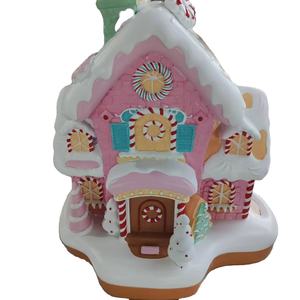 Decorazioni natalizie decorazione casa di marzapane, case del <span class=keywords><strong>villaggio</strong></span> di natale in resina alimentate a batteria - Product Image 1