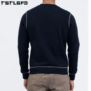 เสื้อฮู้ดดี้ผู้ชายไซส์ใหญ่พิเศษ ผ้าคอตตอนออร์แกนิค 100% น้ำหนักมาก พิมพ์ลายกราฟิกแบบเรียบ ปักลายตามสั่ง OEM เป็นมิตรกับสิ่งแวดล้อม - Product Image 4