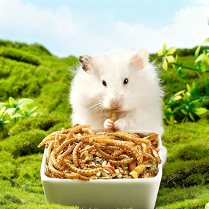 Vers de farine riches en protéines, nourriture pour animaux de compagnie pour chats et hamsters, santé des articulations, protéines naturelles, aliment de base - Product Image 1