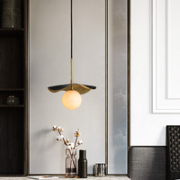 Lustre moderne en marbre de style nordique, design lotus luxueux pour salle à manger, chambre à coucher, hôtel, luminaires suspendus