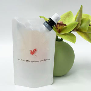 Envase de plástico brillante resistente al ácido alcalino, bolsa fuerte duradera, bolsa de pie con caño de esquina para líquido químico - Product Image 4