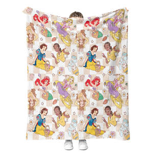 Новинка, оптовая продажа, плюшевое фланелевое одеяло для принцесс - Product Image 6