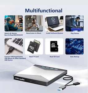Lecteur graveur de disques optiques <span class=keywords><strong>4K</strong></span> multifonction <span class=keywords><strong>Blue</strong></span>-<span class=keywords><strong>ray</strong></span> 3D cd Dvd Bd avec lecteur graveur portable à double usage - Product Image 6