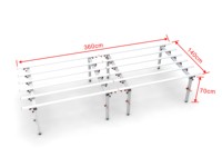 Table de découpe de carreaux pour grand Format 180cm, établi en Aluminium, accessoires outils de construction, système de travail de carrelages