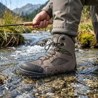 Chaussures de pêche en mer et de pêche à la mouche pour hommes, imperméables, respirantes, à semelle en caoutchouc antidérapante et avec protection des orteils anti-chocs