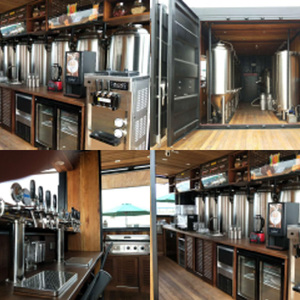Bar mobile préfabriqué le plus vendu, élégant, durable, portable, bar à bière et cabane de camping, prend en charge l'<span class=keywords><strong>installation</strong></span> d'une énergie <span class=keywords><strong>solaire</strong></span> - Product Image 2