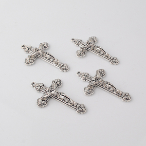 ACR025 lega rosario crocifisso 29*49mm croce cristiana medaglia collane cattoliche ciondolo religioso - Product Image 3