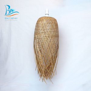 Suspension en bambou tissée à la main de style design scandinave fait à la main du Vietnam pour la décoration de la maison - Product Image 6