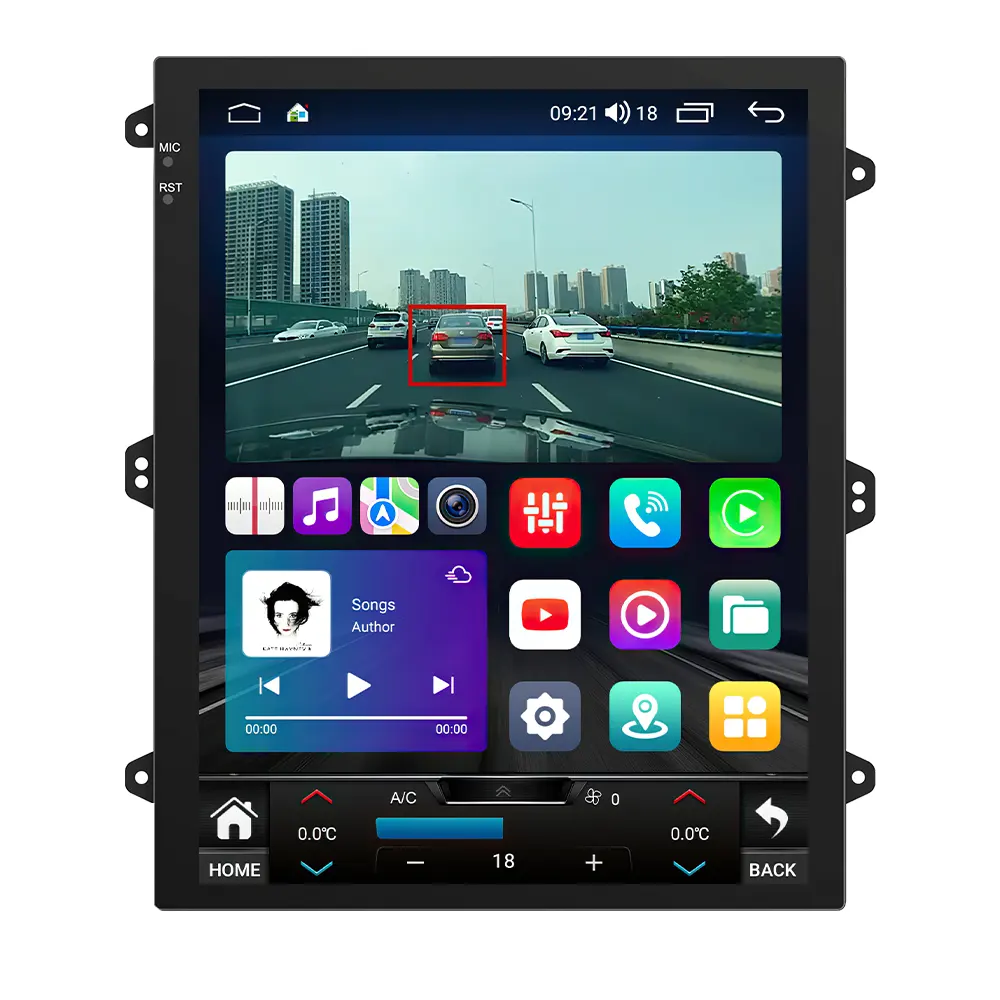 Lehx 8 Core Android 12 Tự Động Xe 4G Đài Phát Thanh Đa Phương Tiện Video Player Cho Tesla Loại 9.7 Inch Stereo Carplay 2 DIN GPS Navigation