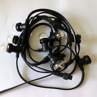 Guirlande lumineuse LED dimmable extérieure IP65, 100m, 250 prises, câble plat en caoutchouc robuste résistant aux intempéries, idéale pour Noël - Grande Vente
