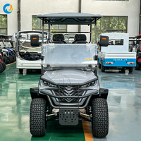 Voiture de golf professionnelle 6 places avec batterie au lithium 72V, prix usine personnalisé pour parcours de golf, complexe hôtelier, aéroport, navette électrique