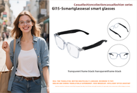 Lunettes optiques intelligentes GL15-6 AI, traduction en temps réel, étanches IP67, charge magnétique, multi-contrôleurs, batterie 100HM, élégantes