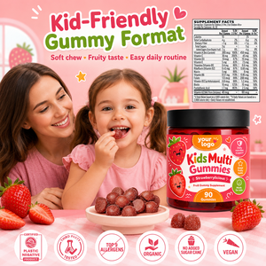 Fórmula Personalizada a Granel, Certificada ISO, Sin OMG, Base de Pectina Vegana, Nutrición Esencial para Niños, Apoyo Inmunológico Diario, Gomitas Multivitamínicas para Niños - Product Image 5