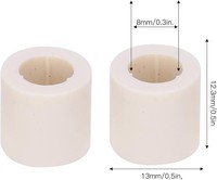 Venta al por mayor, barato, 12mm /13mm, 0,5 ", virolas para taco de billar, virolas para Taco de fibra de billar, accesorios