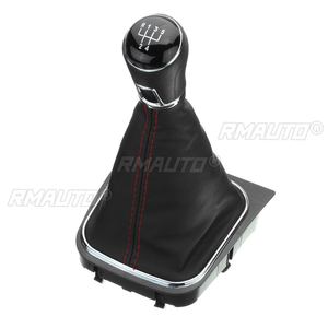 5 Speed Car Manual Gear Shift Knob Shifter Lever Stick Leather Gaiter <b>Boot</b> <b>Cover</b> for VW Golf 5 6 - Product Image 3