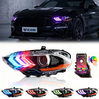 Feux avant VLAND à changement de couleur RGB, feux de jour à LED pour Ford S550 Mustang GT Facelift 2018 2019 2020 2021 2022 2023