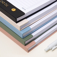 Bloc de Notas de Alta Calidad, Personalizable, de Cuero PU, Recargable, con Páginas Perforadas