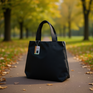 Borsa in tela multiuso Iln 42x34x10 cm con cerniera casual per quattro stagioni - Product Image 3