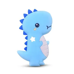 CMH Nouveau Design Enfants À Croquer Jouets Personnalisé Silicone Bébé de Dentition Dinosaure