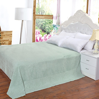 Serviette-couverture en mélange de fibres de bambou, jacquard, douce, respirante, évacuant l'humidité, pour lit, canapé, hôtel, BCI OEKO-TEX BSCI, logo personnalisé