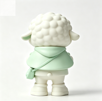 Figurine d'art de collection personnalisée en forme de mouton, statue de dessin animé en PVC et ABS, fabrication OEM en Chine, figurine personnalisée pour la vente en gros de produits de marque