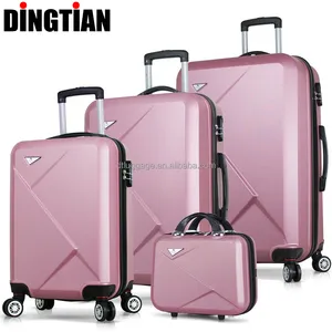 OEM ODM Manufacturer Custom Logo PC ABS PP Material Hard Trolley Travel Zipper Suitcase Sets Luggage With Tsa Locks