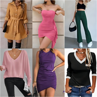 Nouvelle liquidation de vêtements pour femmes Robes décontractées en gros T-shirts Emballage mixte Livraison aléatoire Stock de vêtements