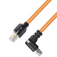 Câble de connexion pour caméra CCD à coude 10 Gigabit Orange pour diagnostic automobile