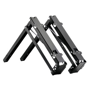 Zapatero con rieles deslizantes ocultos, silla plegable hidráulica montada en la pared, diseño moderno minimalista de metal. - Product Image 5