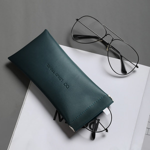 Étui à lunettes pour hommes avec clip à ressort auto-fermant, sac de rangement rectangulaire en tissu pour lunettes de soleil et lunettes, printemps 2024 - Product Image 4