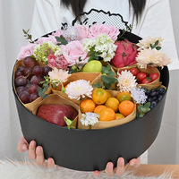 Tweedelige cadeaudoos Wintereditie vier nieuwe stijlen Draagbare waterdichte cadeaudozen met vensters Perfecte verpakking voor bloemen en fruit
