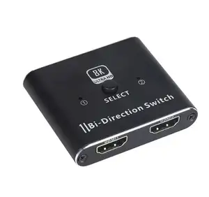 8K 60Hz HDMI 2.1 Switch splitter 4K 120Hz Bi-direction HDMI 2.0 Splitter HDMI AB Switch splitter 1X2 or 2X1 for PS5 Xbox PS4