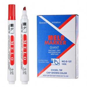 Marcador de Pizarra Blanca Borrable de Plástico con Tinta No Tóxica de Color Personalizado - Punta de 6 mm, Borrado en Seco y Húmedo, Diseño Clásico, Precio Económico - Product Image 2