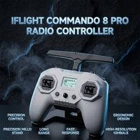 Radiocommande iFlight Commando 8 Pro double bande 2.4G 900MHz 1W ELRS avec émetteur intégré TCXO 6400mAh pour drone FPV