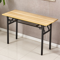 Vente chaude Pliable Bureau École Bibliothèque Bureau Podium Table Salle De Conférence Table Bois En Acier Table Pliante