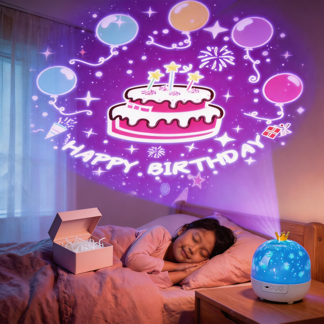 Youkela Galaxy Projector Night Light 8 Nebula Colors 360° Rotation Christmas Gift Toy for Kids Astronaut LED Lamp for Bedroom