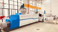 Recycler les granulés de plastique machine de fabrication prix/PP PE bouteille flocons plastique granulateur machine de recyclage